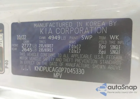2023 Kia Sportage Hybrid Lx from USA, damaged, VIN KNDPUCAG0P7045330